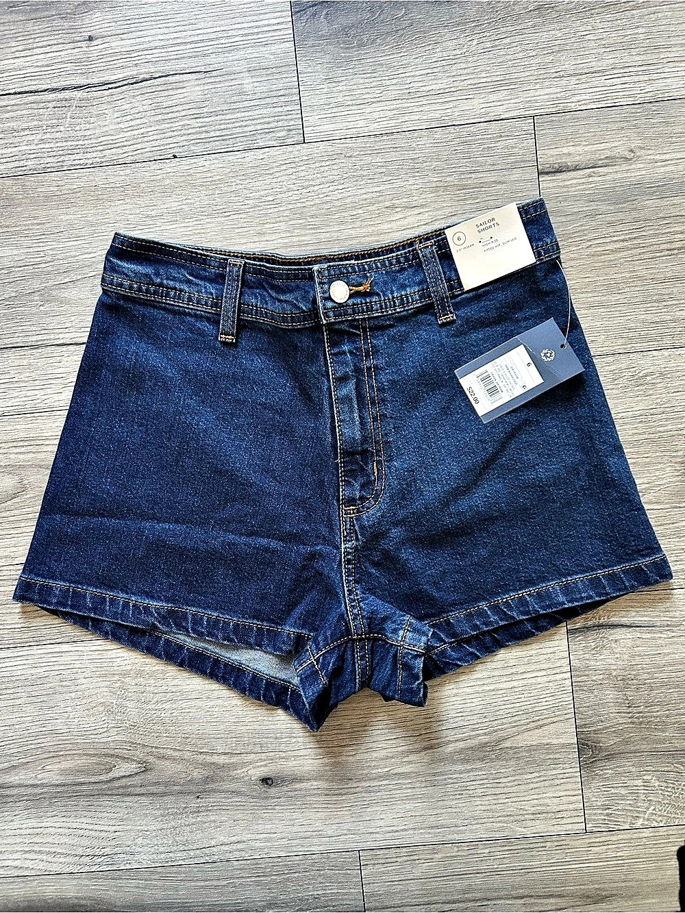 Universal Thread Sailor Shorts Denim Jean Shorts Blue Size 6 NWT